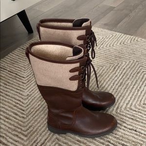 UGG Waterproof Tall Lace Up Boots